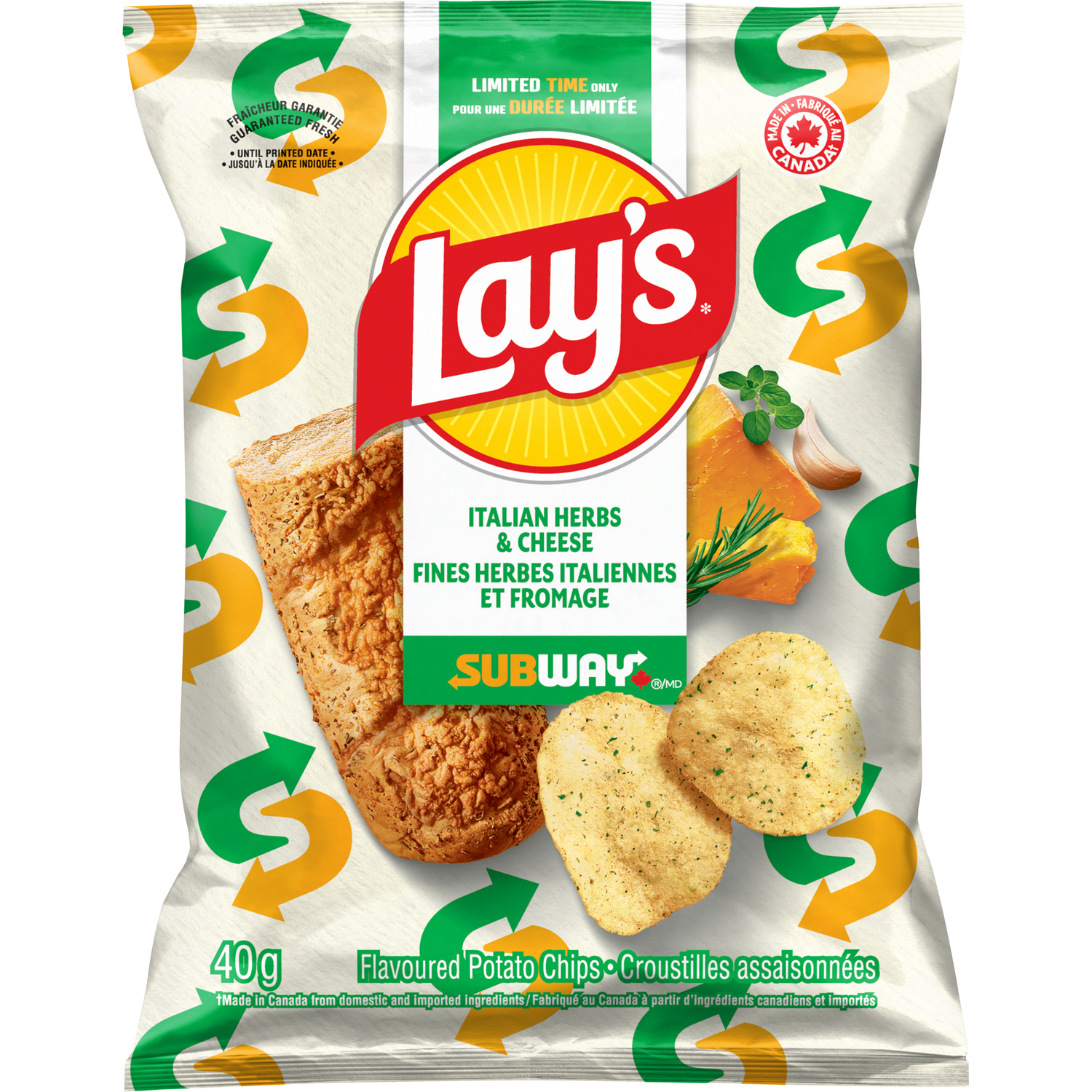 Subway® Canada and Lay’s® Launch IconicItalian Herbs & Cheese Flavoured Potato Chips